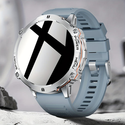 Montre Connectée  pour Homme – Appels Bluetooth, Écran AMOLED 4,39 cm, Batterie 900 mAh, 110+ Modes Sport, Tracker d’Activité, Télécommande Photo, Météo & Lecture Musique – Compatible iPhone/Android