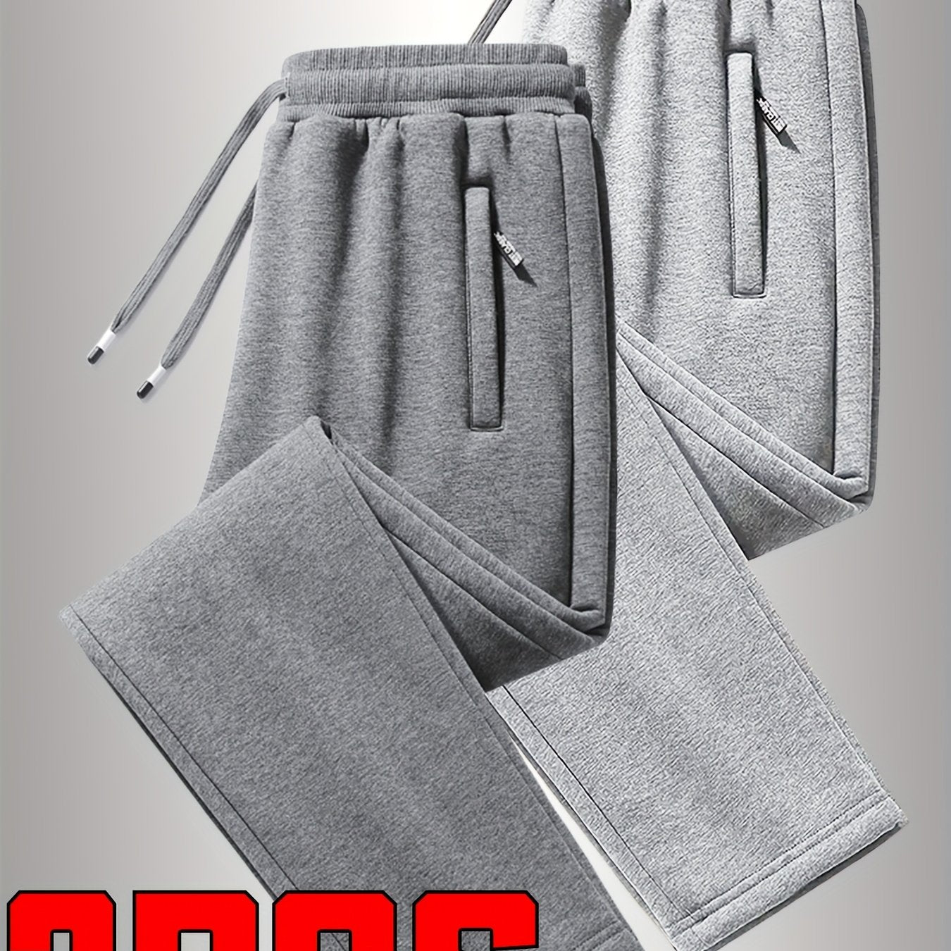 2pcs Pantalons Homme à Cordon – Automne/Hiver, Sport & Casual, Jogging Lâche