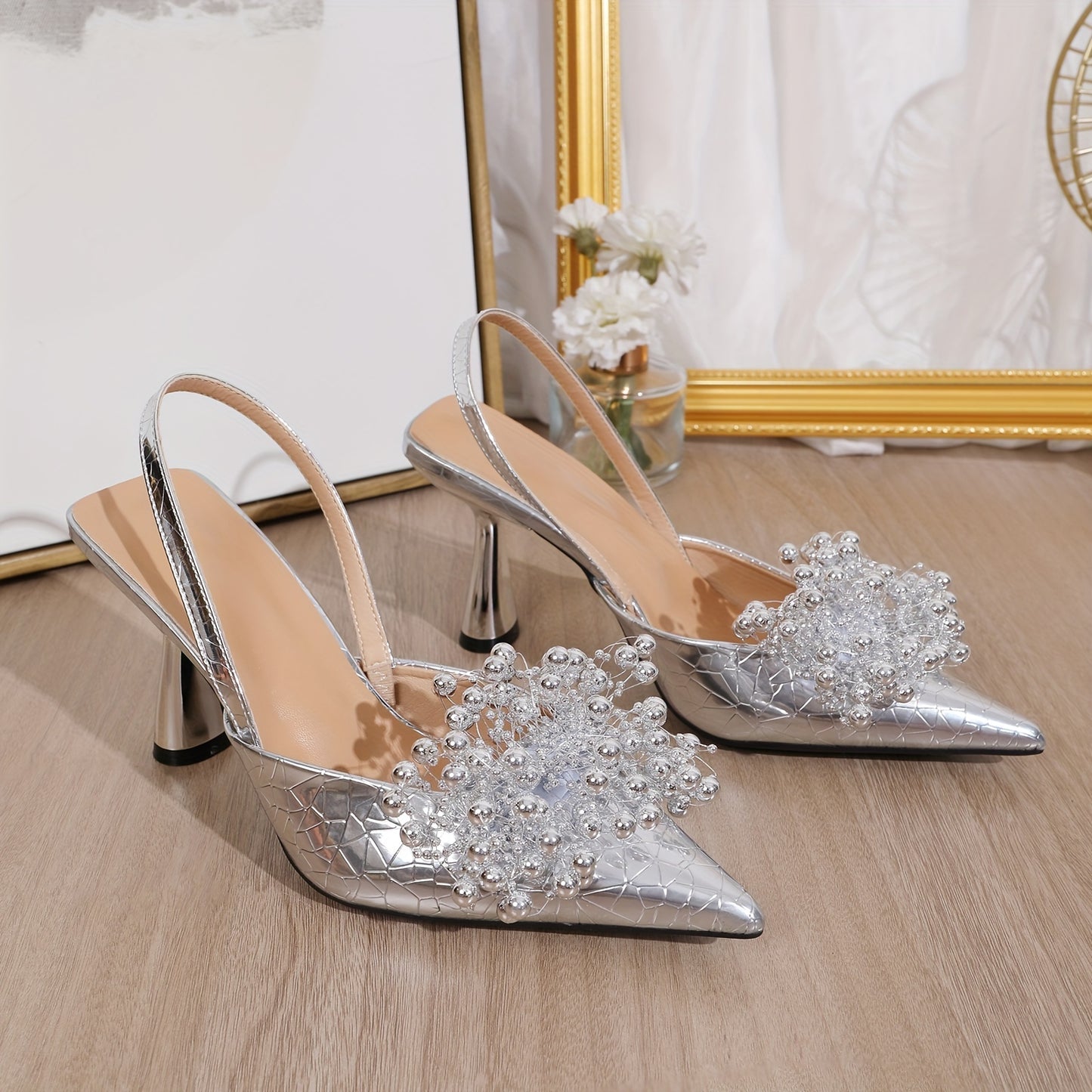 Sandales à Talons Aiguilles Femme – Bout Pointu, Style Estival Féérique 2023, Une Bride, Nouveaux Talons Hauts Élégants