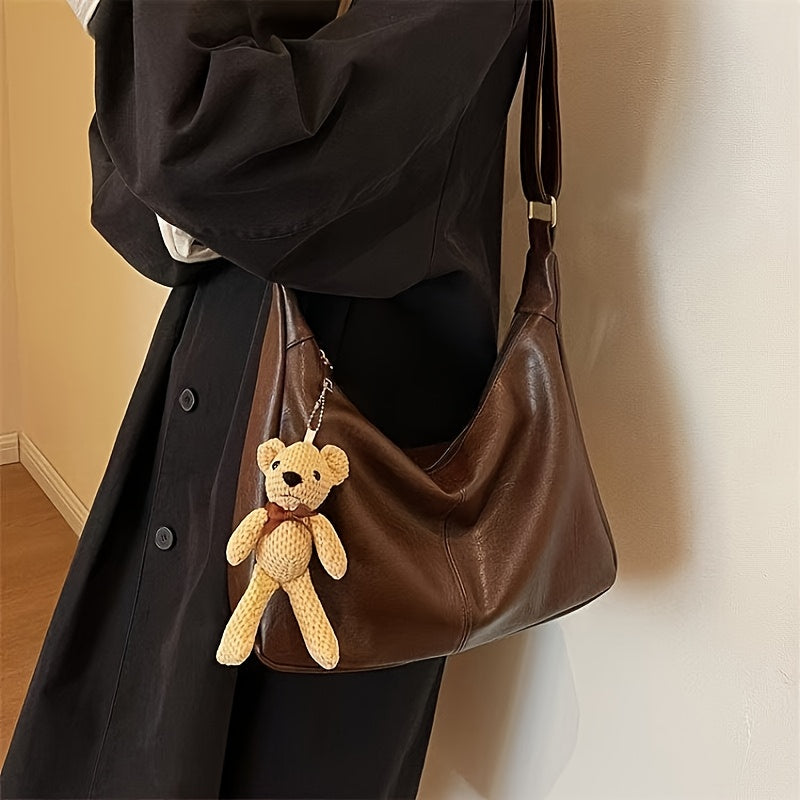 Sac et Bandoulière Femme Grande Capacité – Marron Café/Noir, Finitions Dorées, Spacieux pour Travail, Voyage et Quotidien, Durable et Facile à Nettoyer, Sac Élégant pour Bureau et Déplacements