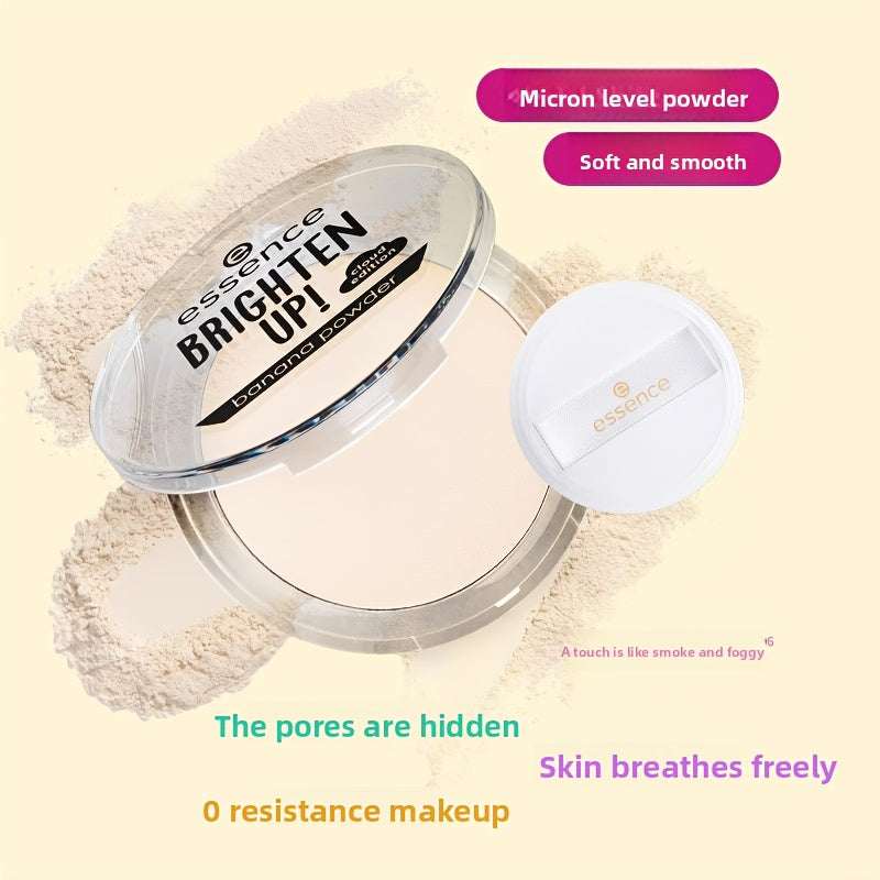 Poudre— Fini Mat, Tenue Longue Durée, Hydratante, Anti-Cernes Naturelle, Pour Tous Types de Peau Clairs, Usage Toute Saison, Inclus Éponge de Maquillage
