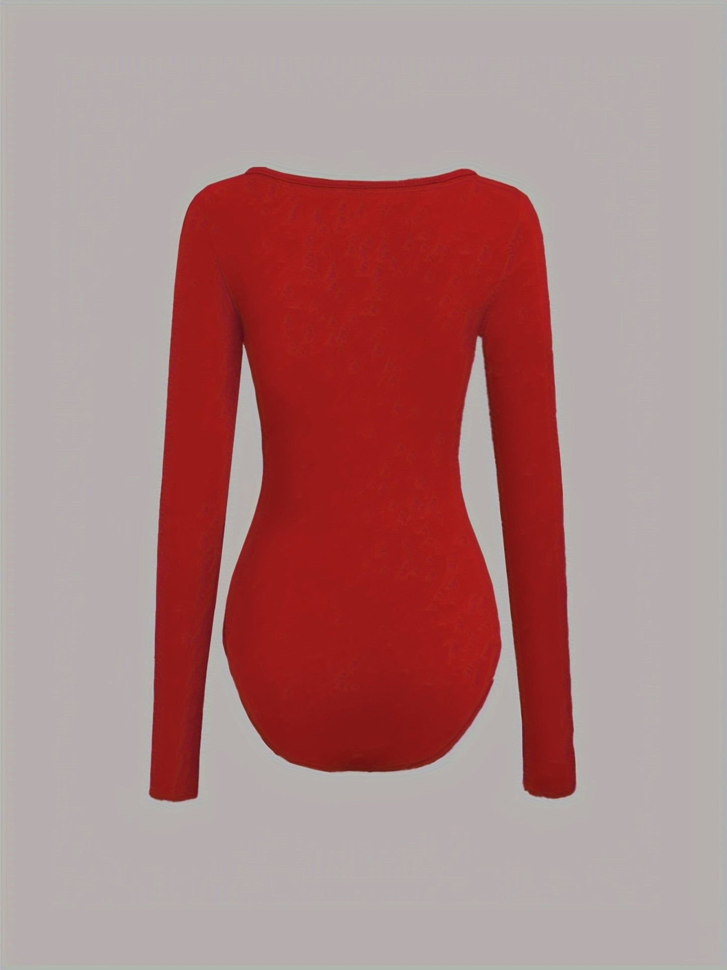 Ensemble de 3 combinaisons femme à col carré coupe ajustée style décontracté et sportif une pièce à manches longues confortable et tendance