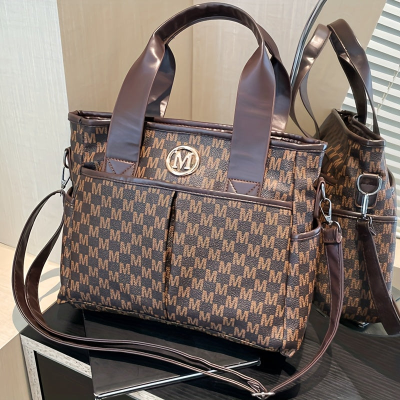 Sac à main femmes bandoulière logo M fermeture éclair detachable