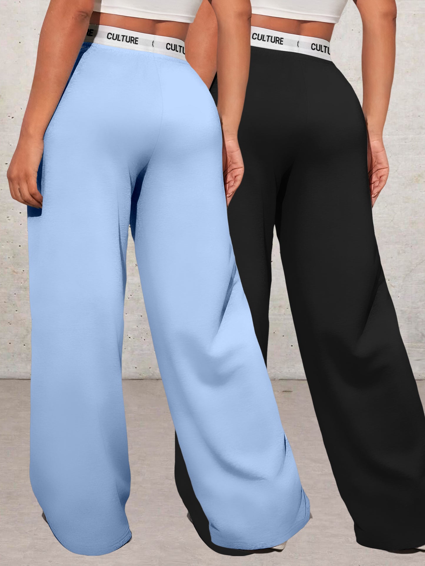 Ensemble Deux-Pièces Femme– Pantalon Taille Haute et Sweat Poches Ample