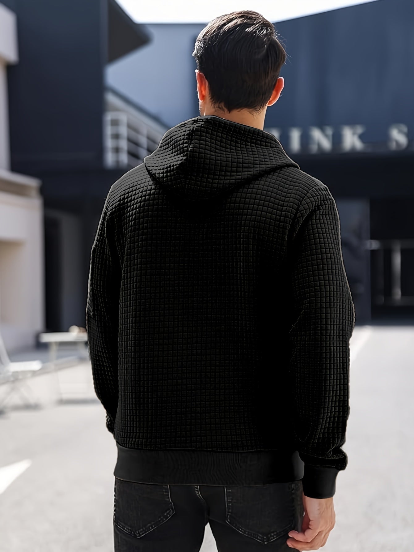 Veste ouverte à capuche pour homme grande taille – PLUS SIZE