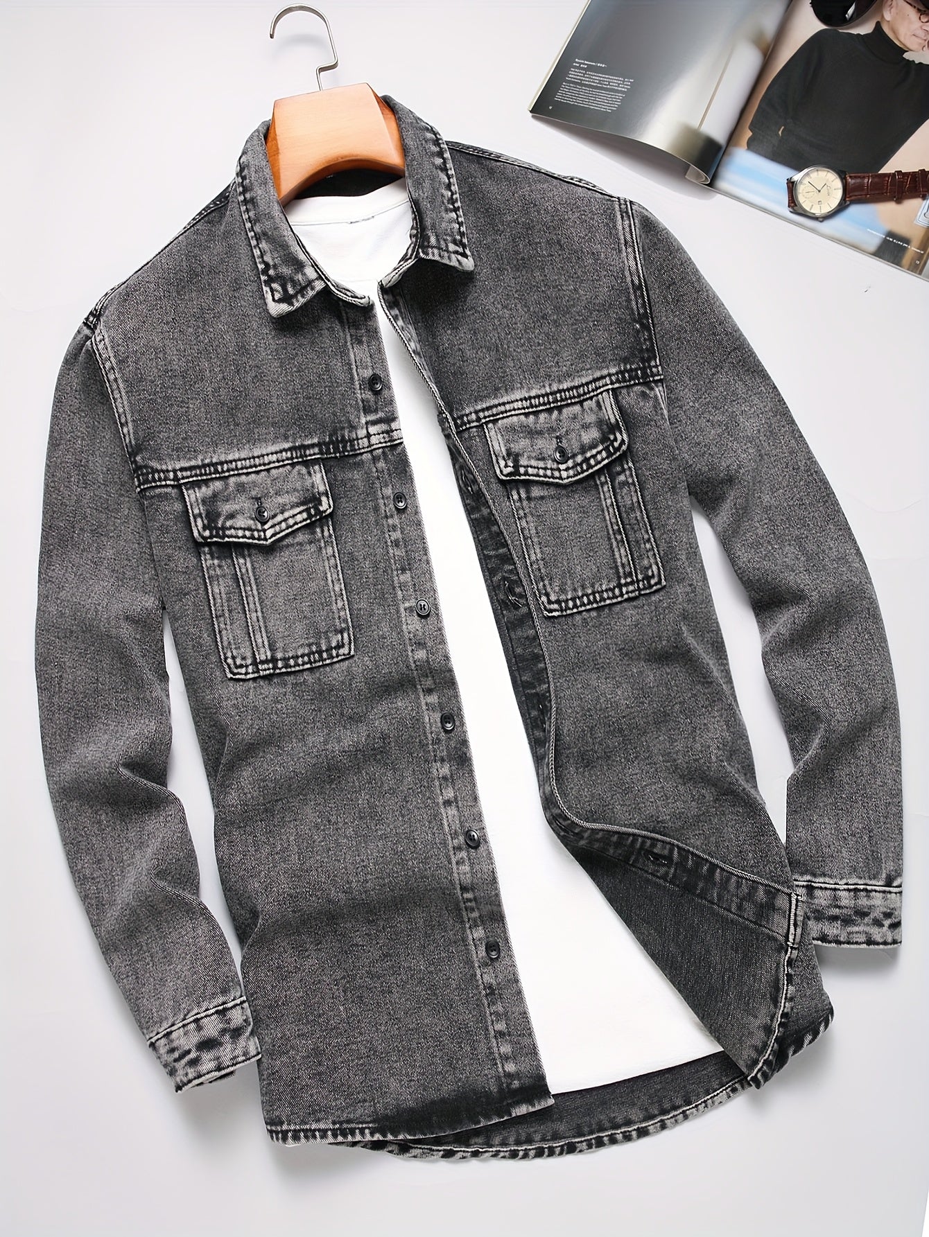 Men'S Denim Shirt