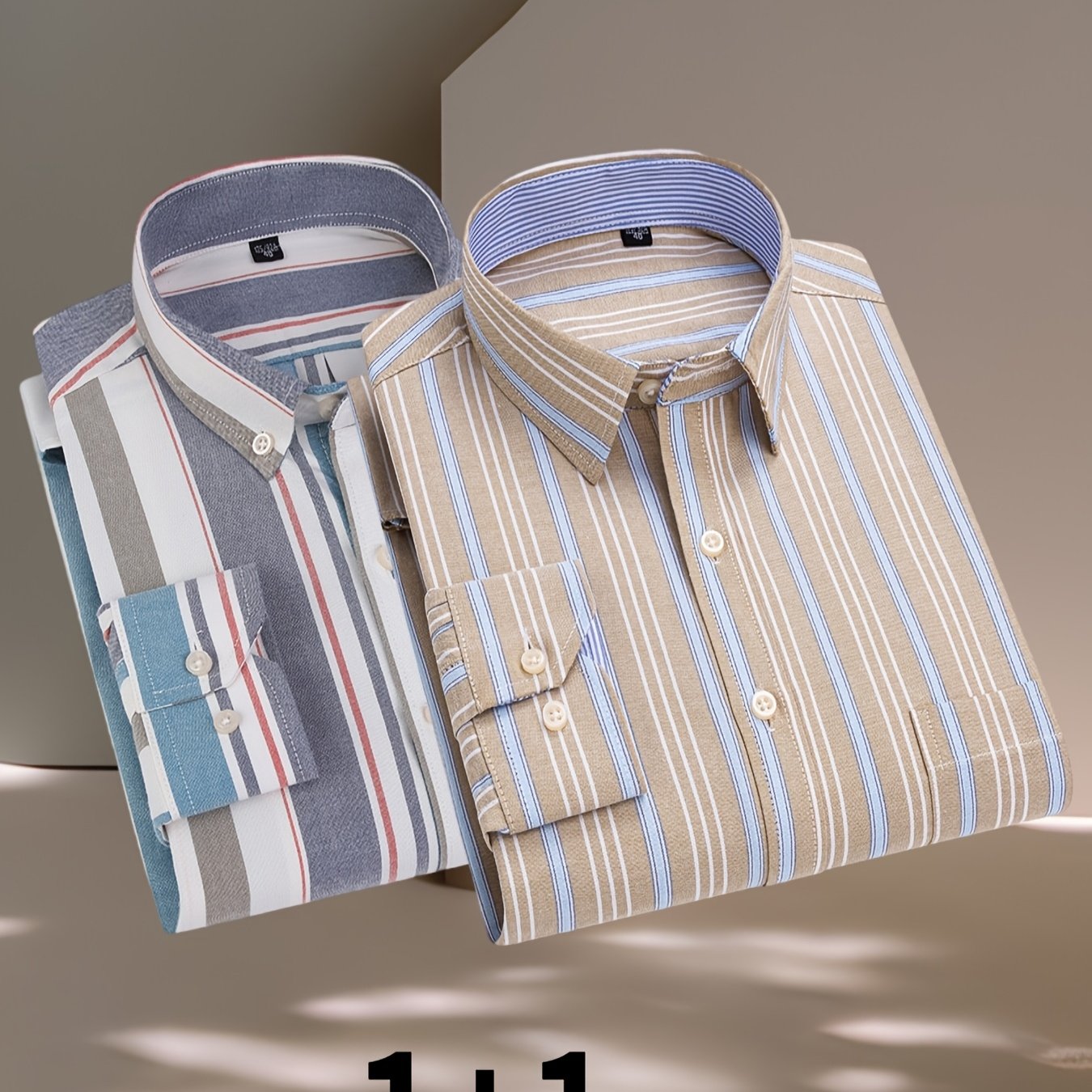 2025 100% Pure Long-Sleeve Oxford Shirt, Featuring Embroidered Chest Pocket, Suitable for Various Occasions, Available in Multiple Styles.