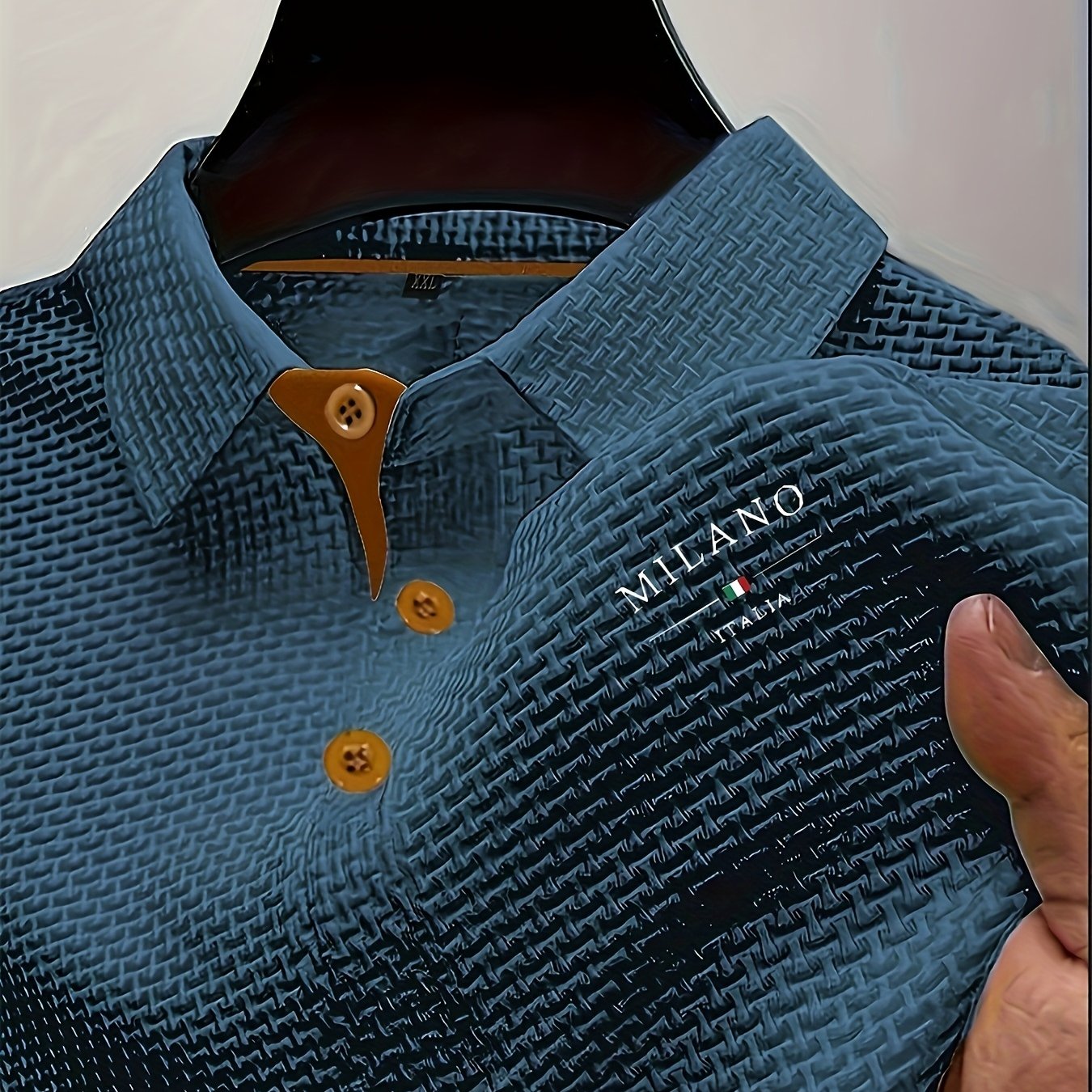 Men'S Light Blue Short Sleeve Button-Up Shirt - Ice Sliky Fiber Fabric, Short Sleeve, Collar, Regular Fit, Casual Summer Wear, Summer Casual Wear | Collar Buttonup Shirt | Stretchable Fabric