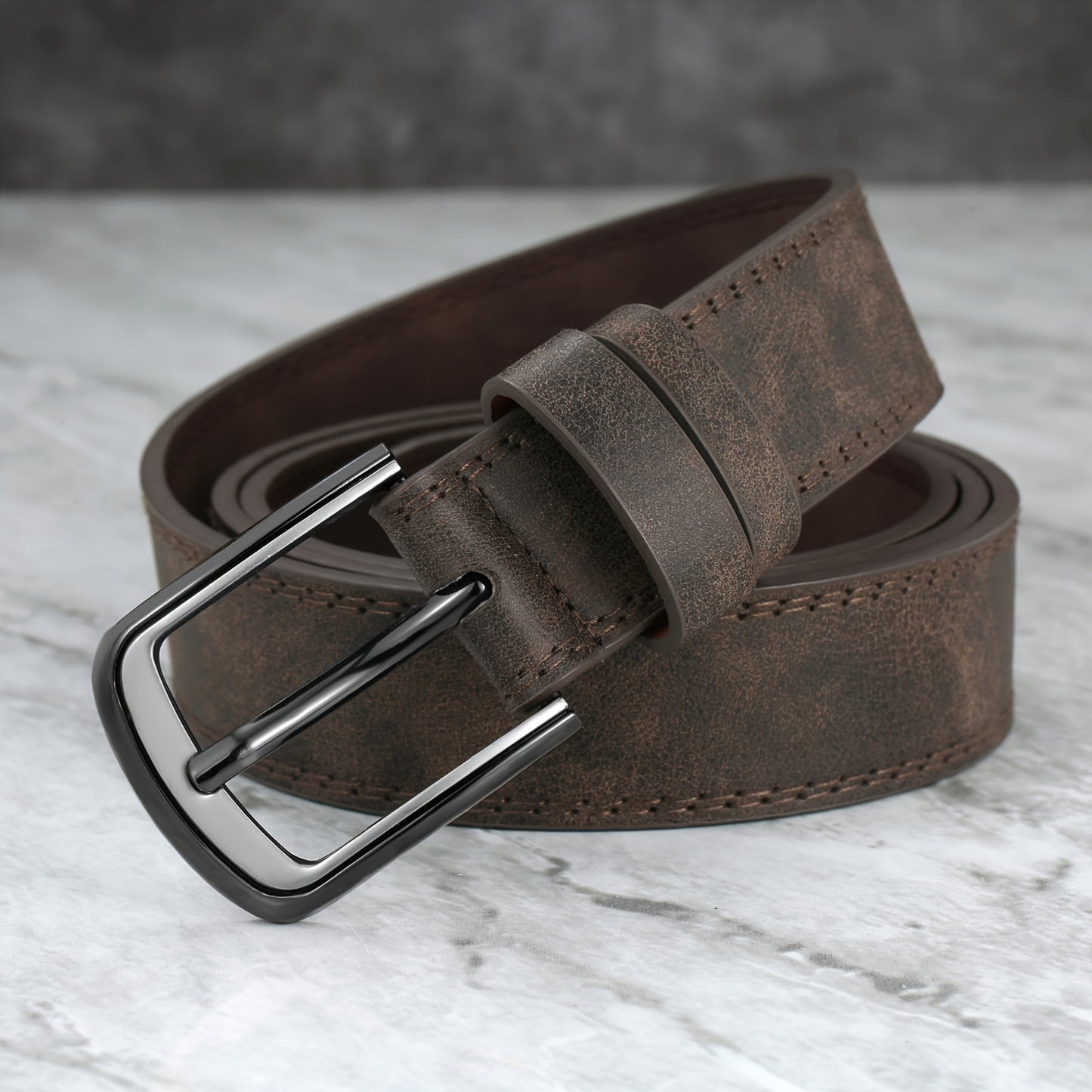 Ceinture Homme Large avec Boucle en Alliage – Pour Jeans et Pantalons, Style Simple et Tendance, Ceinture Sportive Décontractée pour Usage Quotidien