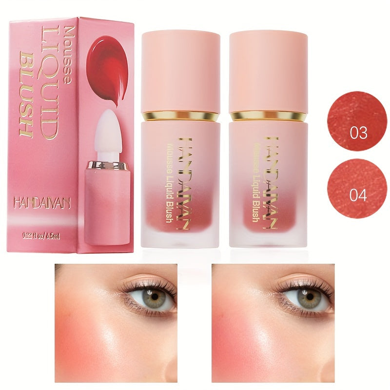 1 ou 2 pcs— Blush Liquide pour Joues, Texture Crème, Maquillage Liquide Doux, Fini Naturel et Longue Tenue, Teinte Beige Clair, Blush Visage Hydratant