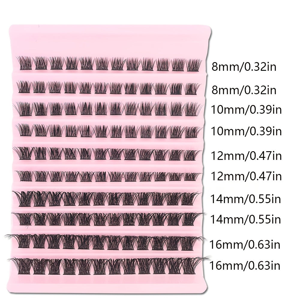 120 Paquets de Cils Faux — Curl D, Longueurs 13-15 mm, Styles Mixtes, Réutilisables, Look Naturel, Inclus Colle, Idéal Débutants, Utilisation Salon et Cosplay