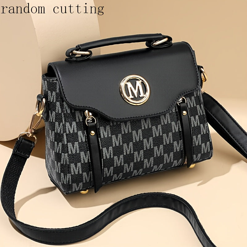 Sac Femme Élégant et Tendance – Design « M », Fermeture Zippée, Bandoulière Détachable et Ajustable, Idéal Sorties Quotidiennes et Shopping