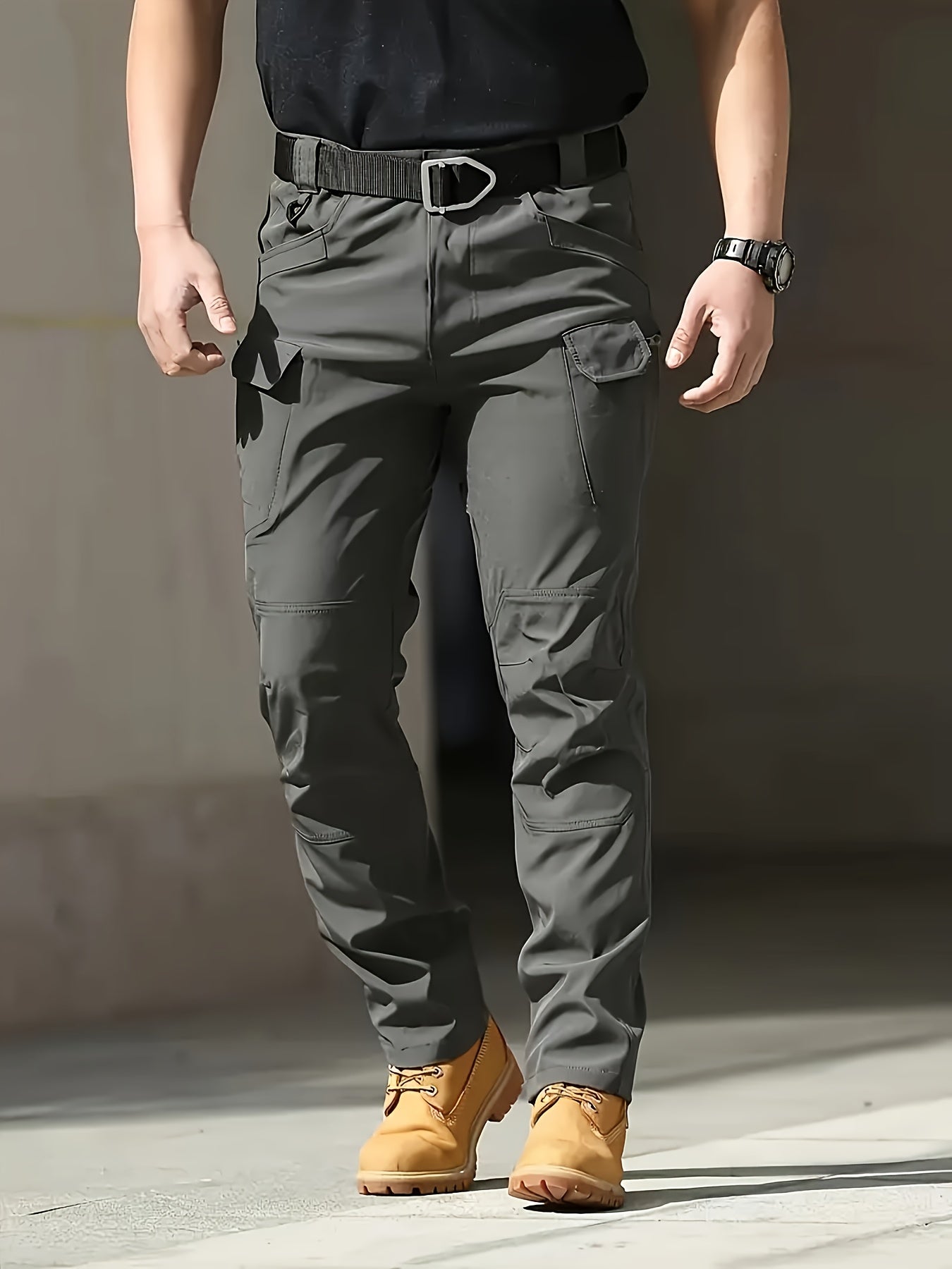 Pantalon cargo tactique pour homme – tissu respirant et séchage rapide, multi-poches, sans ceinture, coupe régulière, idéal randonnée, entraînement et sorties décontractées, toutes saisons