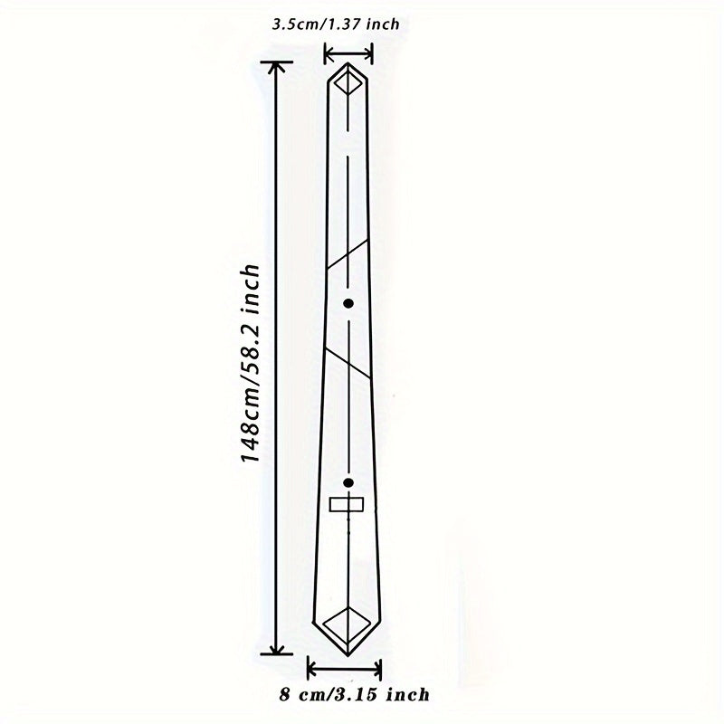 3pcs Set Cravates Hommes – Rayures Animales et Géométriques, Polyester, Cadeau Mariage & Bureau