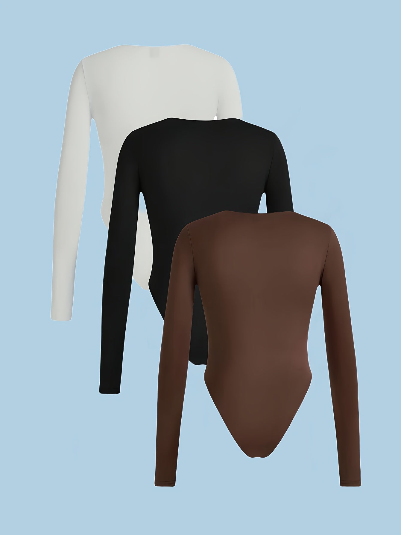 Ensemble 3 Tops Femme Stretch