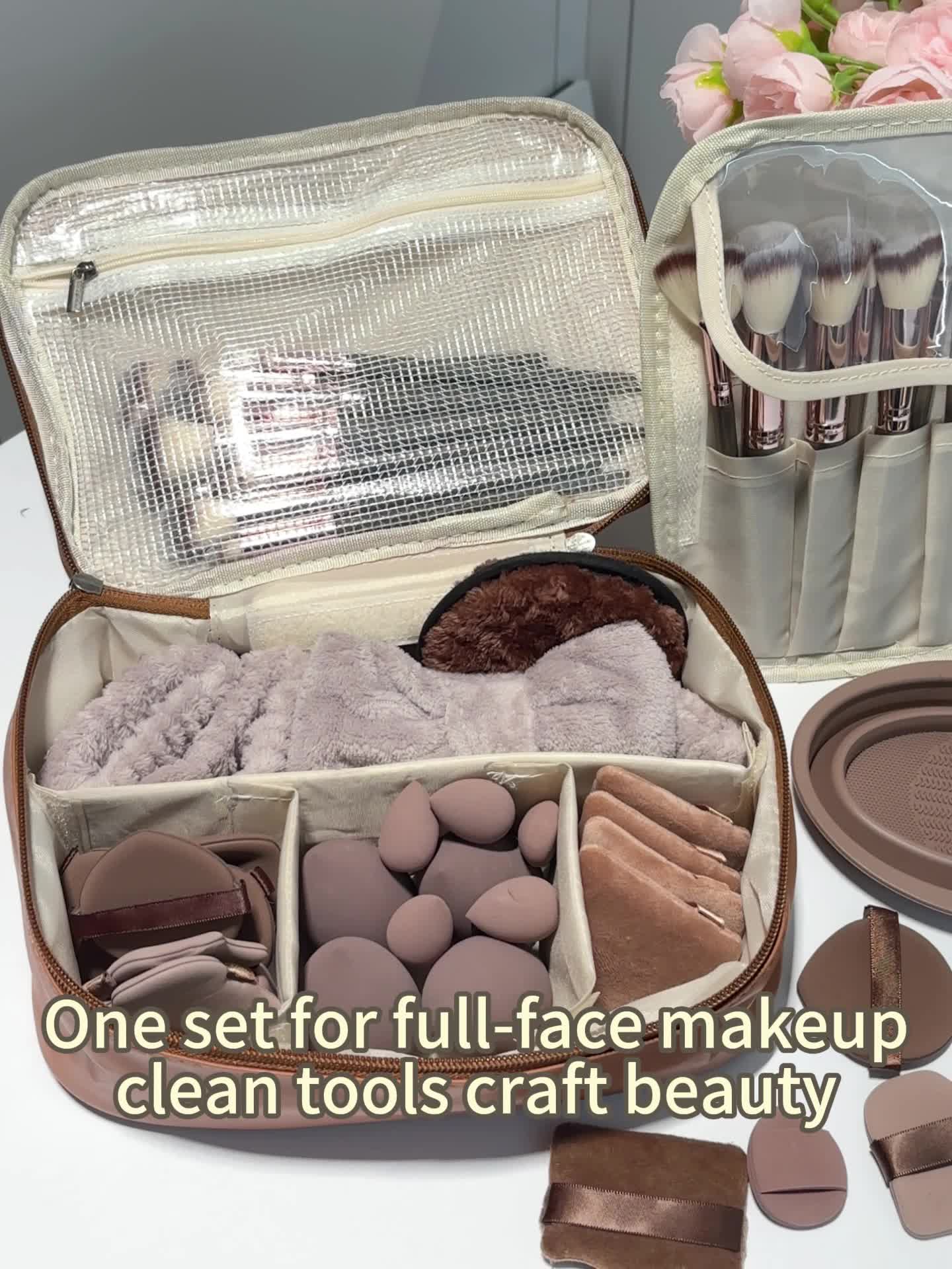 Kit Maquillage 20/30/36/37/67 Pièces – Pinceaux & Trousse Grande Capacité