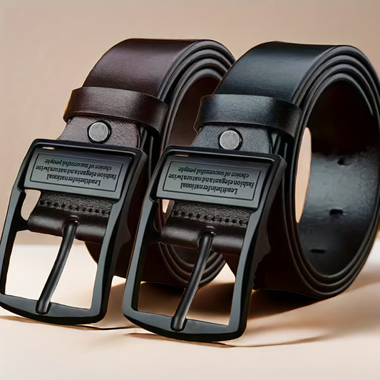 Ceinture Homme – Boucle Ardillon Vintage, Lanière Double-Face, Parfaite pour Pantalons Décontractés et Professionnels