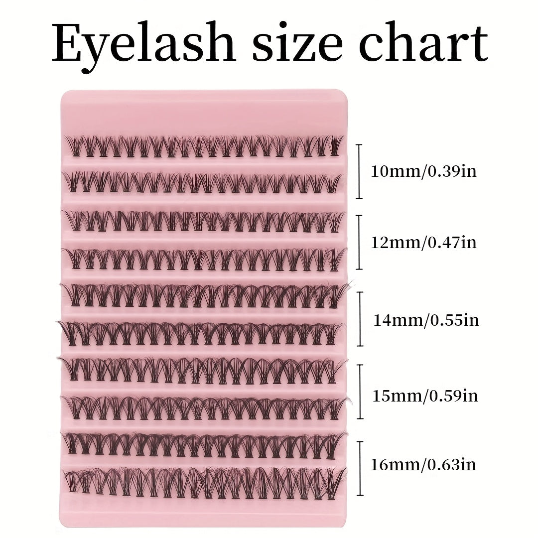 200 bouquets de cils 30D/80D longueurs mixtes 10-16 mm mix & match D Curl cils naturels volumineux 3D effet scintillant style yeux russes légers et confortables kit DIY facile