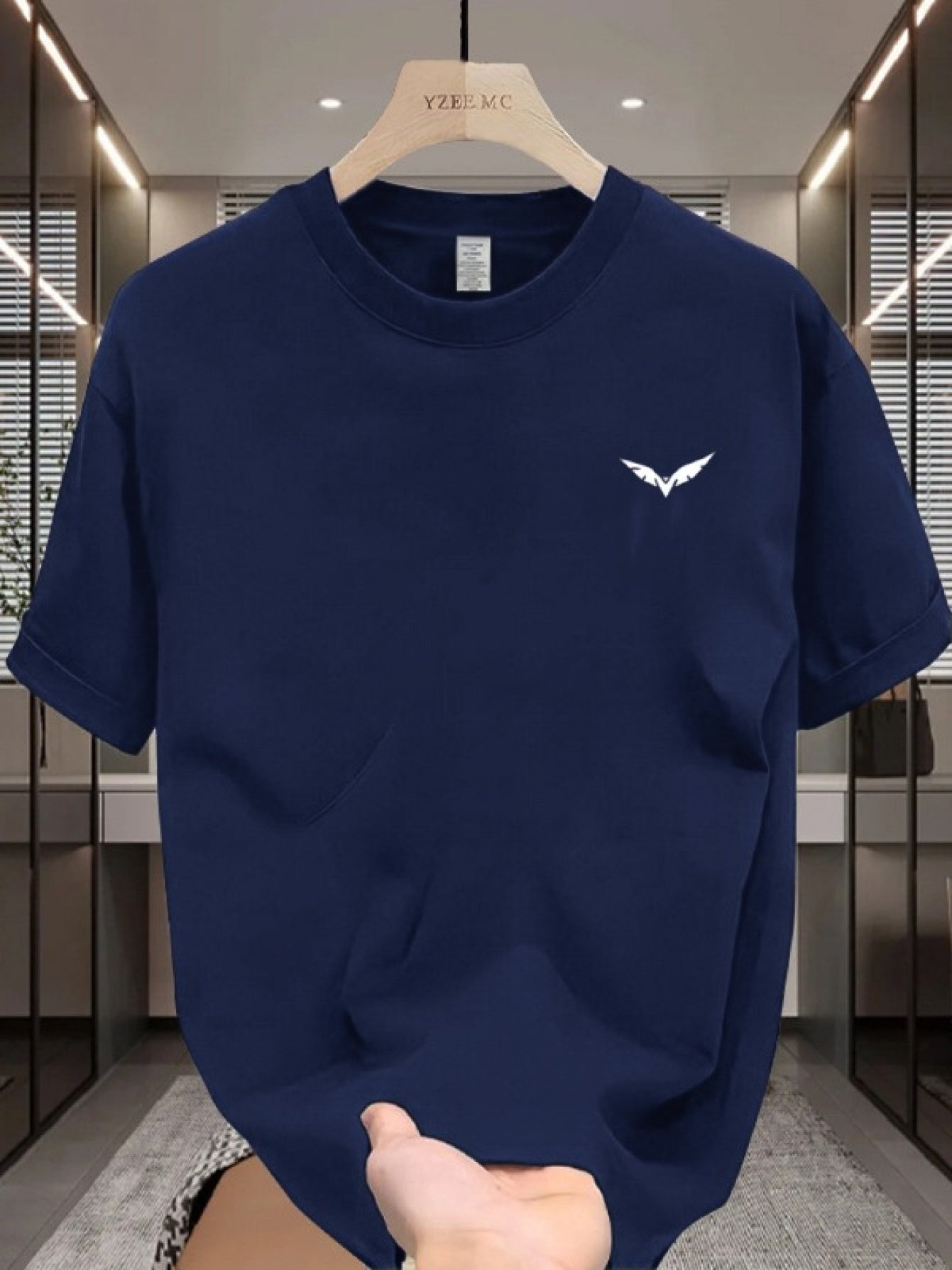 1pc Men's 100% Cotton T-Shirt - Casual Solid Color Crew Neck Short Sleeve, Soft and Stretchable Knit Fabric, Regular Fit for Year-Round Comfort and Versatility