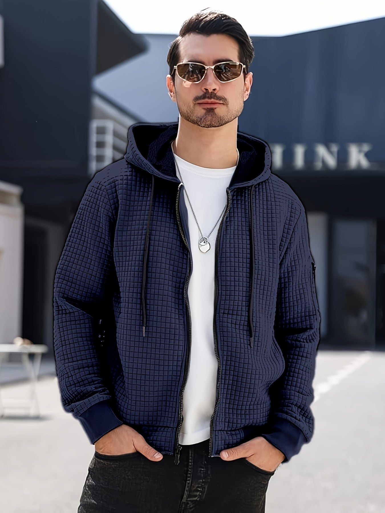 Veste ouverte à capuche pour homme grande taille – PLUS SIZE