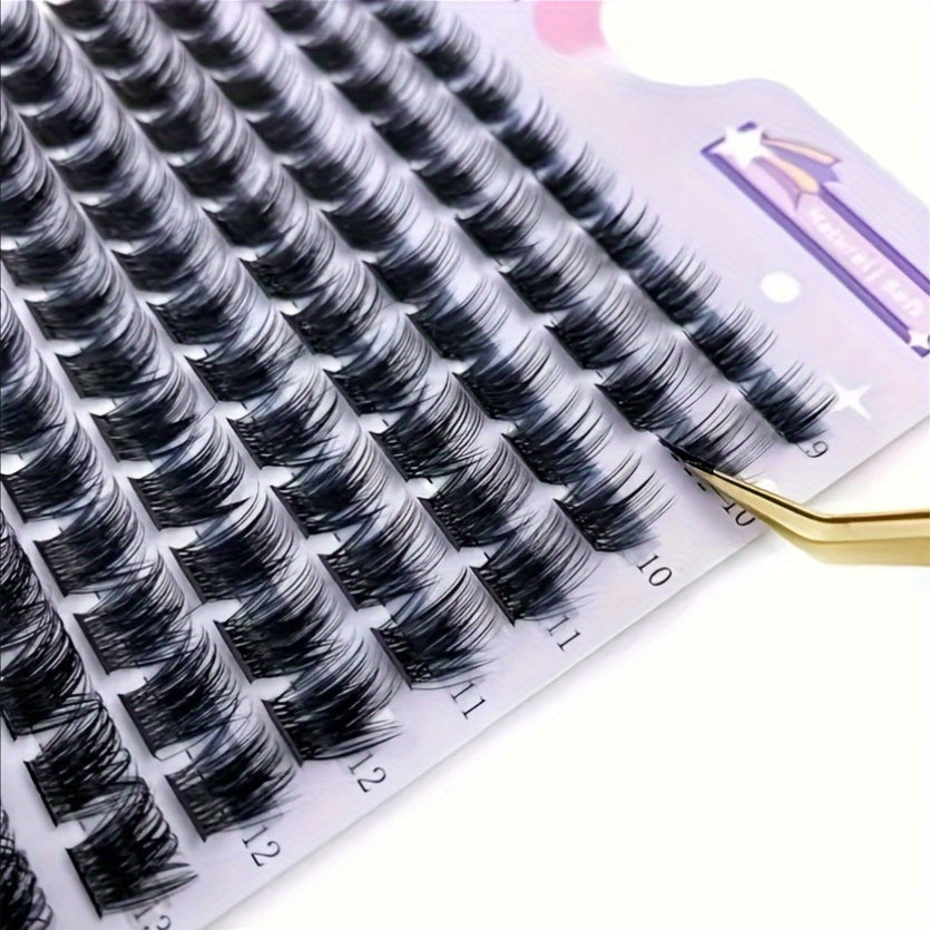 168 Paquets de Cils Faux Mink – D Curl 0,07 mm, Effet Naturel et Volumineux, Longueurs Mélangées 9-16 mm, Extensions de Cils Épaissies Faciles pour Débutants, Cils Naturels