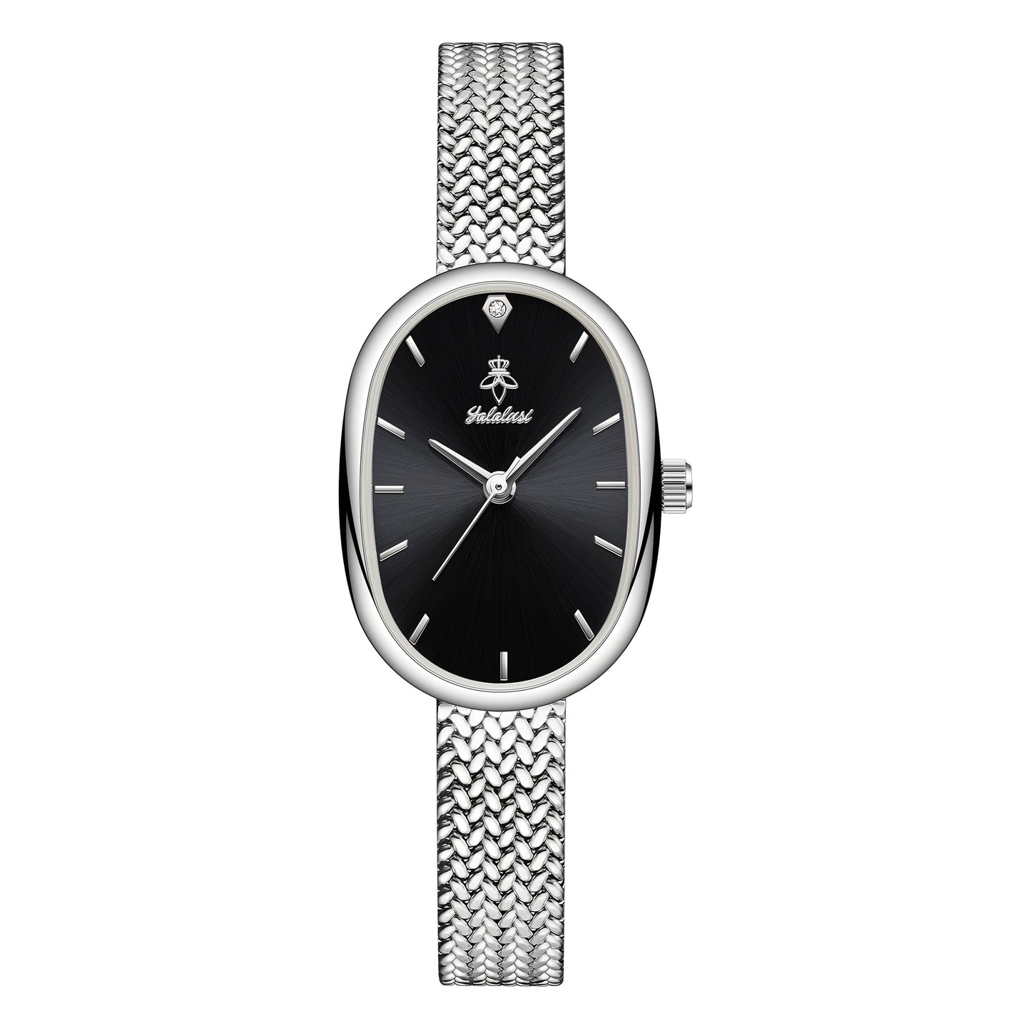 Montre quartz élégante femme – cadran ovale classique, motif feuille, bracelet style bracelet, livrée avec boîte cadeau, accessoire indispensable et tendance, idée cadeau Saint-Valentin