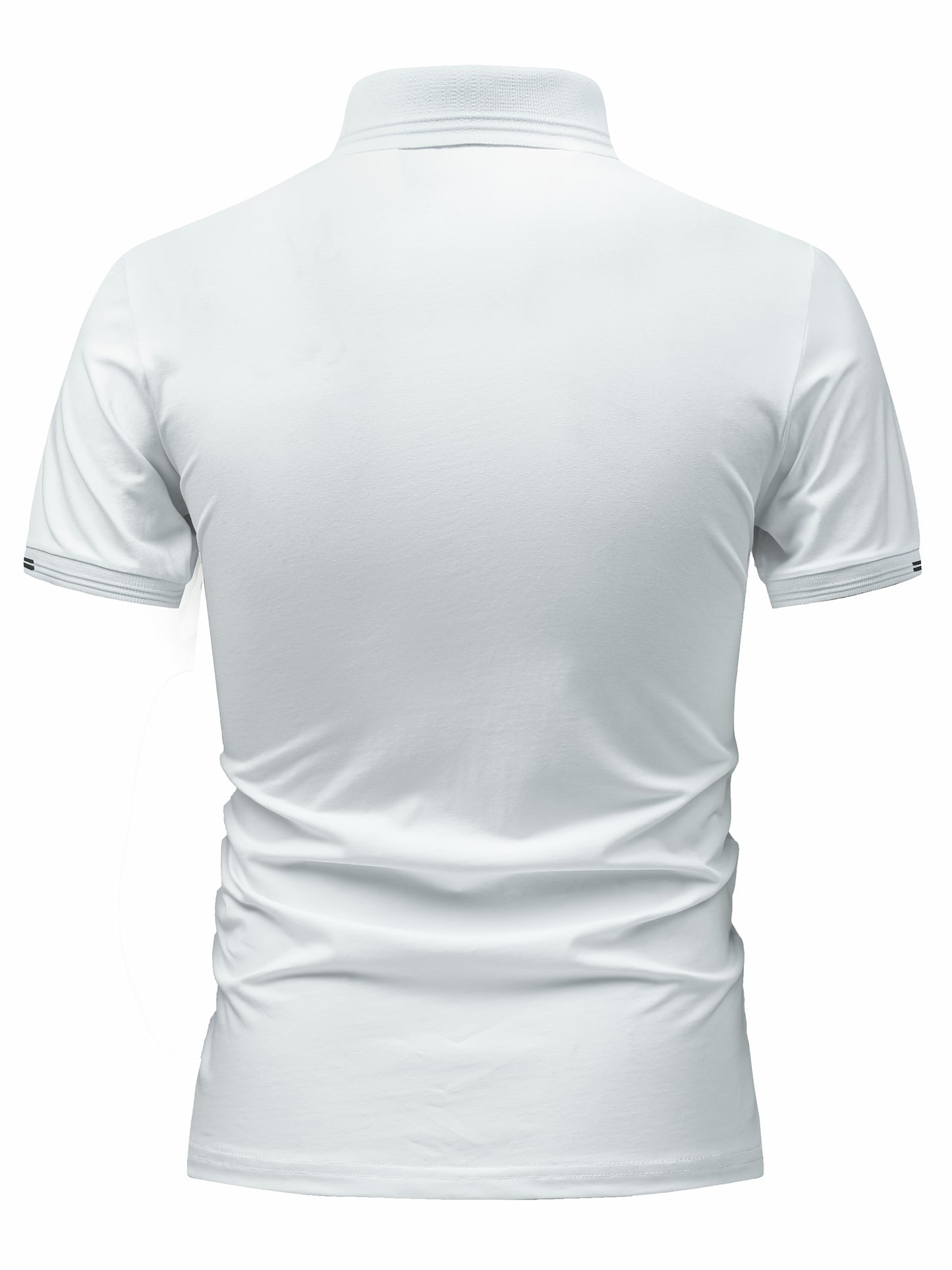 Men's Lightweight Business Casual Shirt - Breathable, Stretch Fabric Blend with Button Detail, Short Sleeve, Solid Color