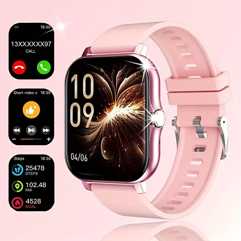 New Full-Touch HD Smartwatch for Men And Women, Featuring Wireless Dialing, Call Answering, Sports Tracking, Photography, And Music Control. This Stylish Smartwatch Is Compatible, Making It A Great Gift For Both Men And Women
