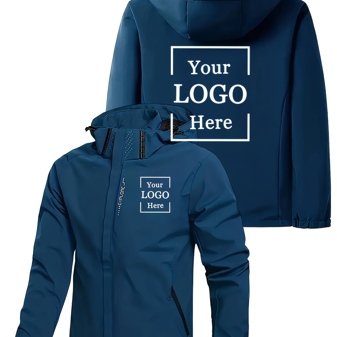 Veste à Capuche Homme – Personnalisable avec Logo