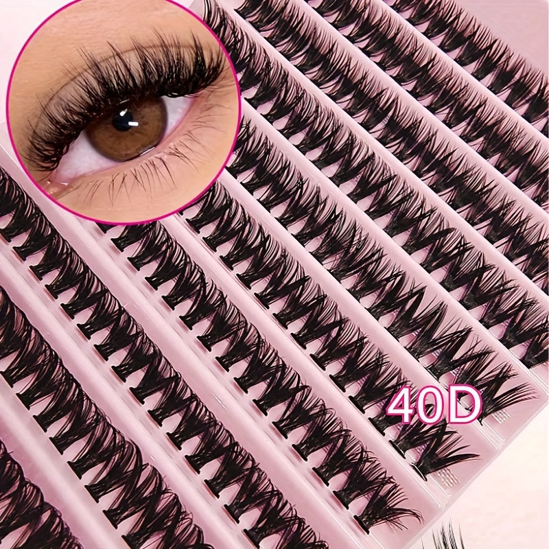 200 paquets de cils individuels (extensions 30D, 40D, 80D et 120D) - Assortiment A01 - Pose sur une seule plaque - Courbure D multi-styles - 0,07 mm - Aspect naturel et réaliste - Faciles à poser