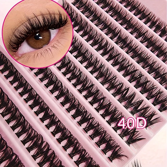 200 paquets de cils individuels (extensions 30D, 40D, 80D et 120D) - Assortiment A01 - Pose sur une seule plaque - Courbure D multi-styles - 0,07 mm - Aspect naturel et réaliste - Faciles à poser