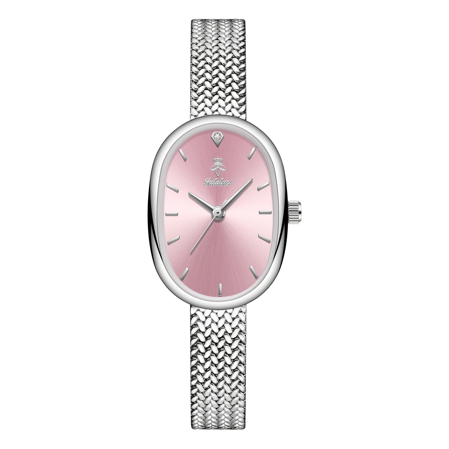 Montre quartz élégante femme – cadran ovale classique, motif feuille, bracelet style bracelet, livrée avec boîte cadeau, accessoire indispensable et tendance, idée cadeau Saint-Valentin