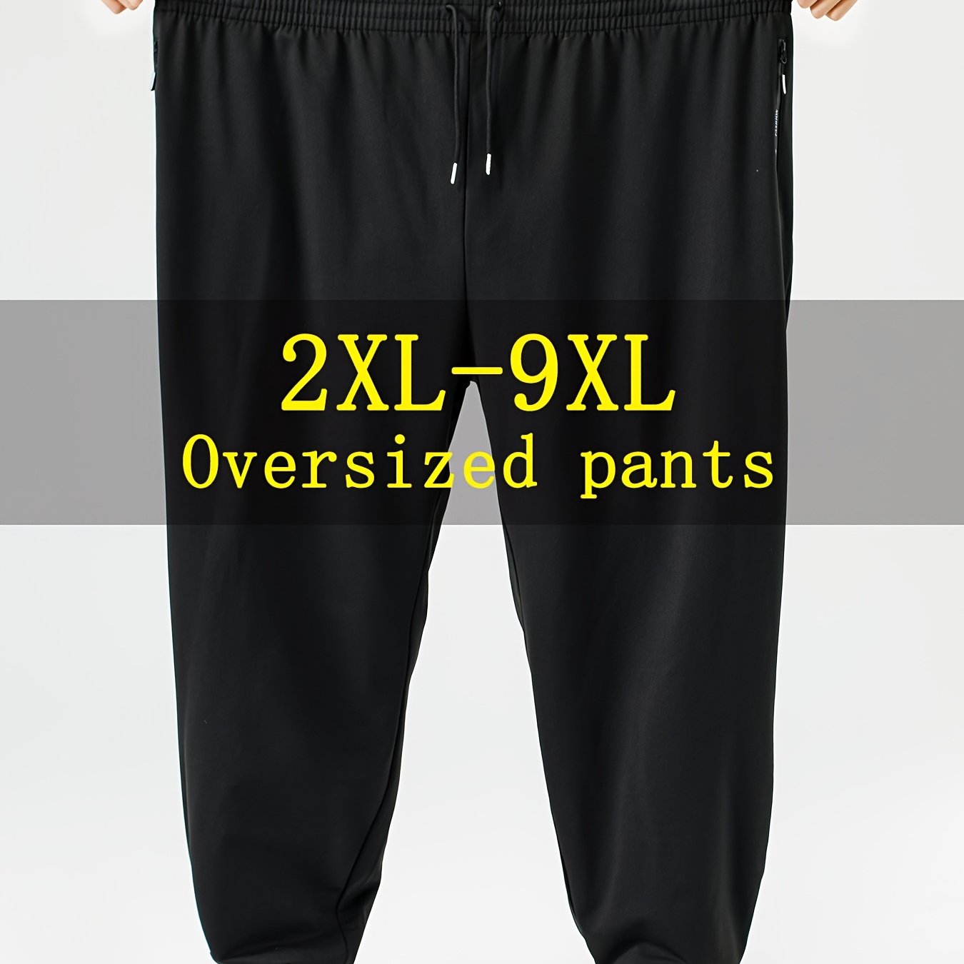 Pantalons Homme Grande Taille (2XL-9XL) – Stretch, Ceinture Élastique, Tout Saison, Casual & Formel