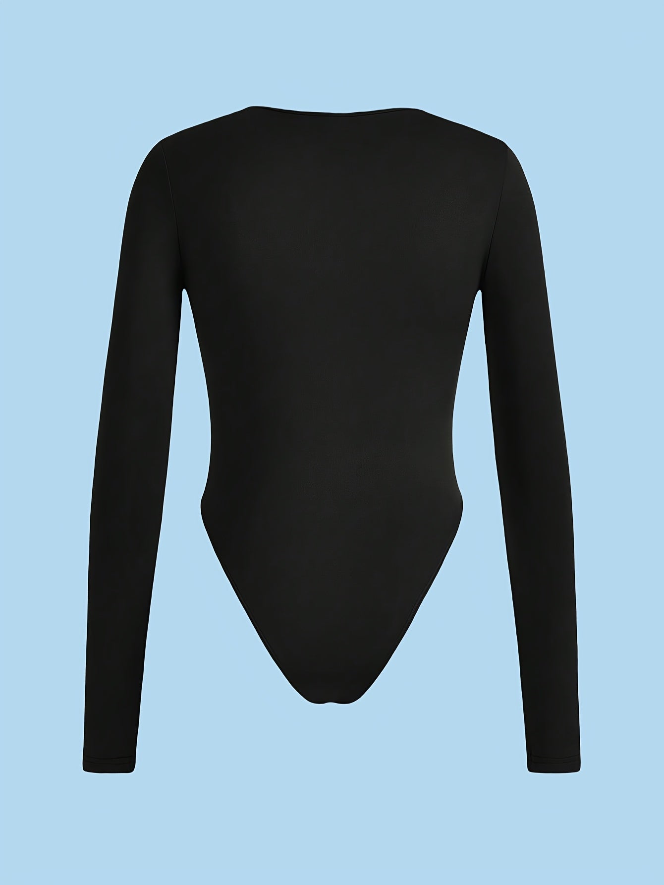 Lot de 3 hauts femme à manches longues, coupe slim et col rond, tissu extensible haute élasticité, couleur unie, lavables en machine, parfaits pour toutes saisons, style polyvalent et confortable