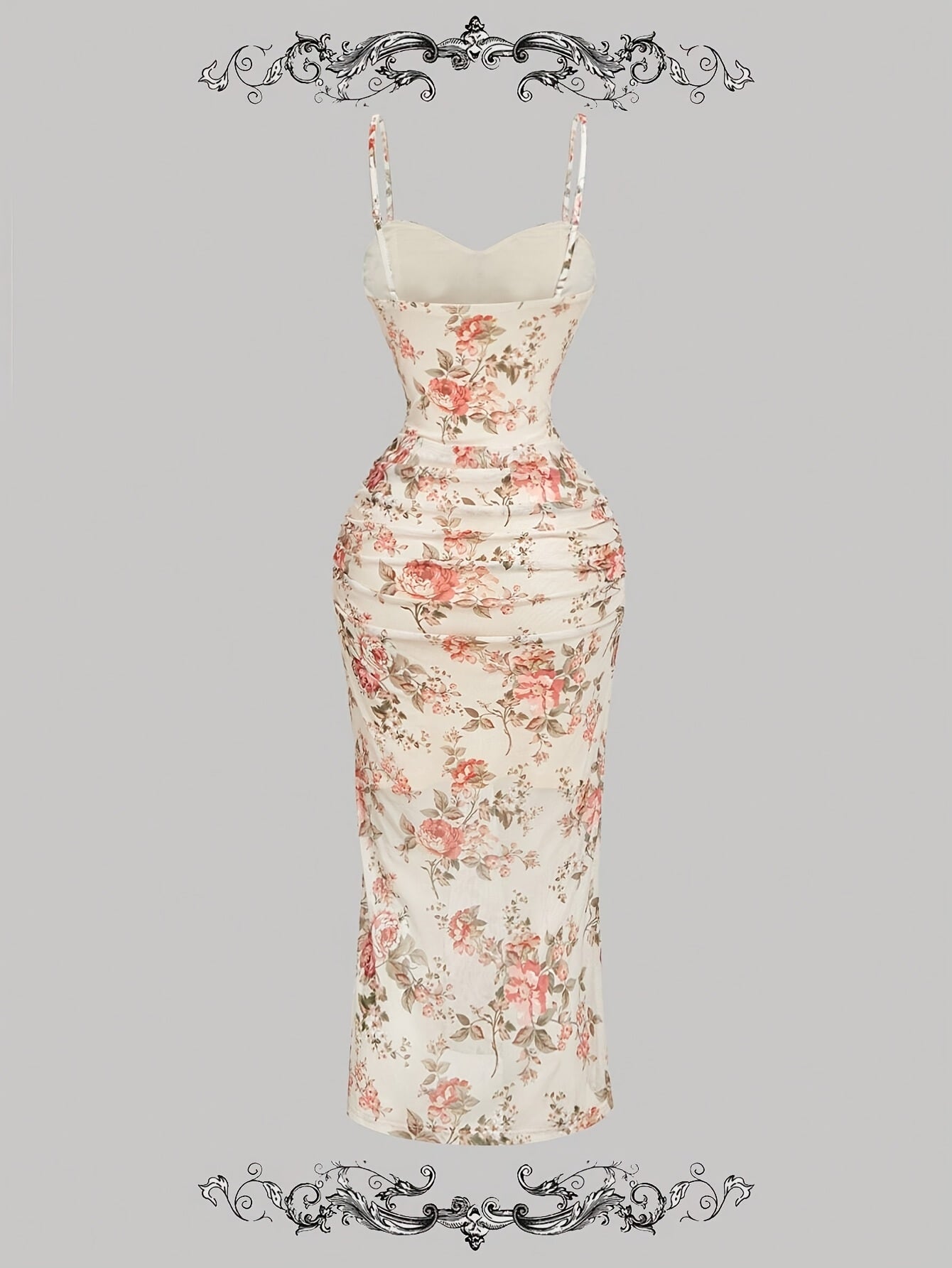 Robe à bretelles fleuries