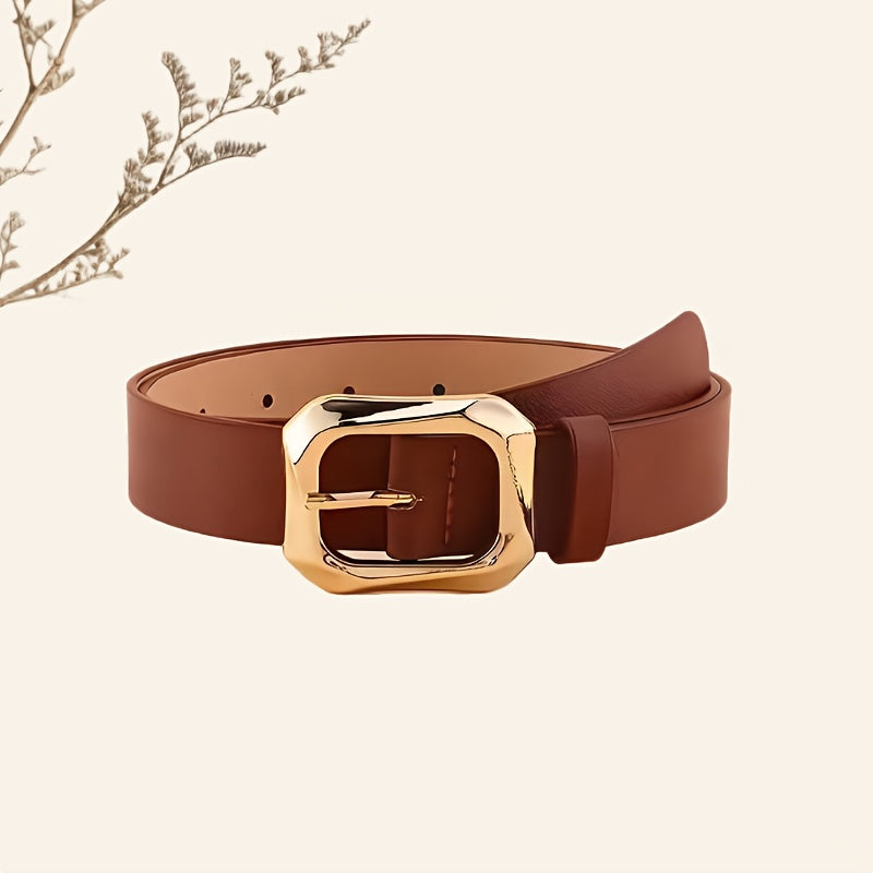 Lot de 3 ceintures classiques en PU à boucle carrée – Couleurs unies, pour pulls, trenchs, jupes et pantalons, tenue décontractée polyvalente, idée cadeau, ceinture pour jupe, ceinture pour pull, accessoire stylé et tendance, ceinture légère et durable