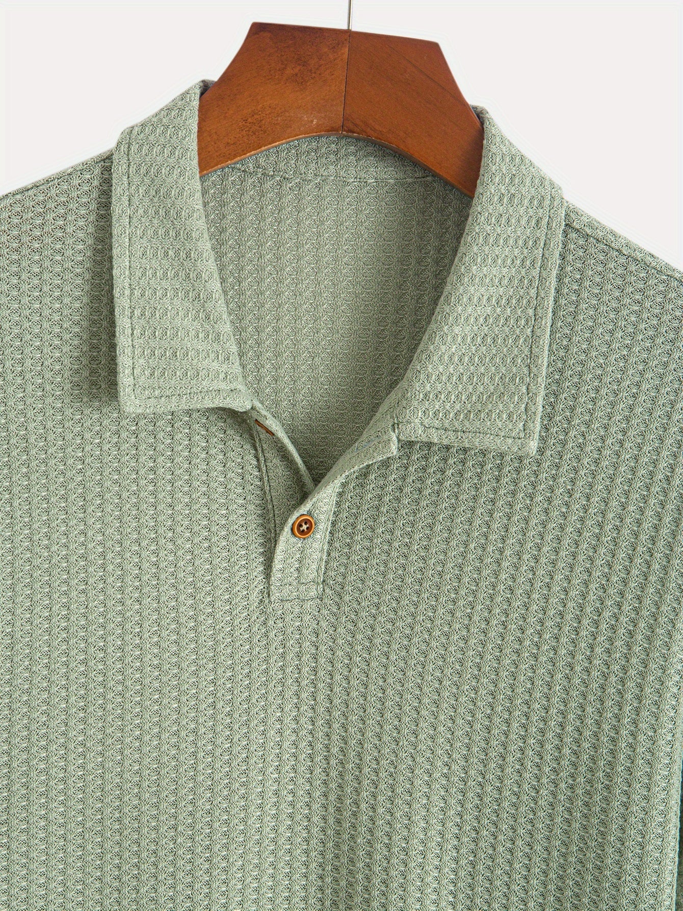 Set of 5 Short-Sleeve Polo Shirts with Jacquard Texture for Summer Casual Sports, Knit