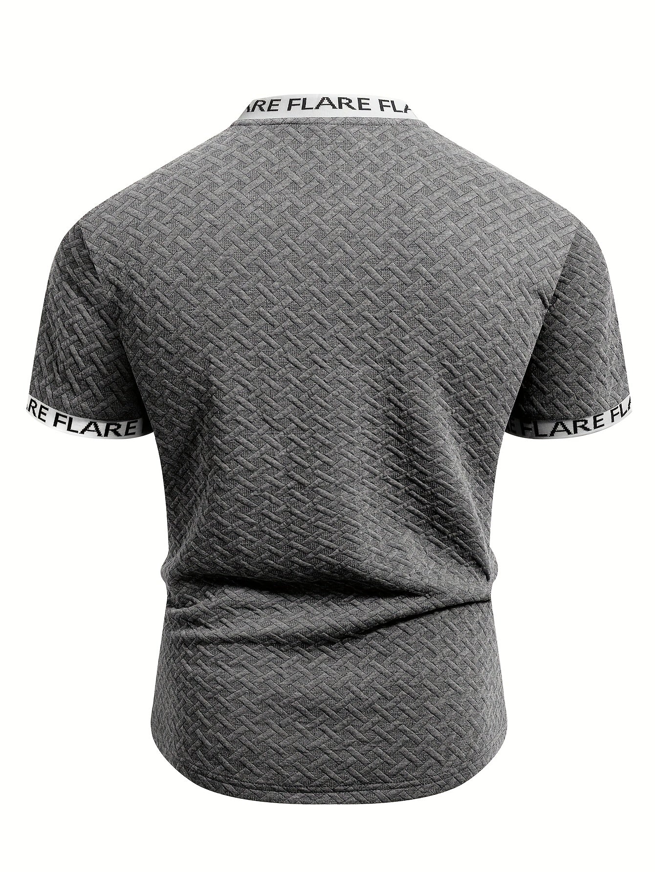 Men'S Casual Short Sleeve Polo Shirt with Stand Collar & Zipper Detail - Olive Green, Breathable Summer Top for Casual Attire, Casual Attire, |stand Collar Shirt|zipper Closure Shirt