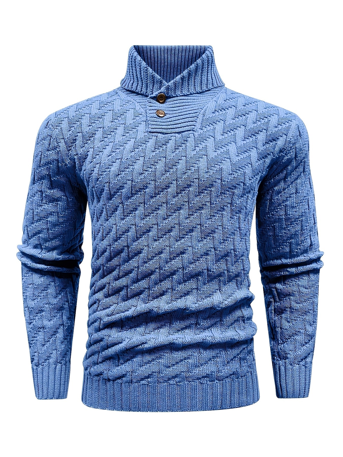 Men'S Stylish Pullover Sweater with a Collar for Commuting in Solid Colors.