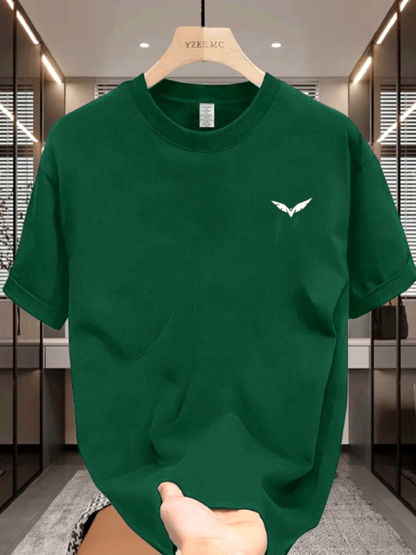 1pc Men's 100% Cotton T-Shirt - Casual Solid Color Crew Neck Short Sleeve, Soft and Stretchable Knit Fabric, Regular Fit for Year-Round Comfort and Versatility