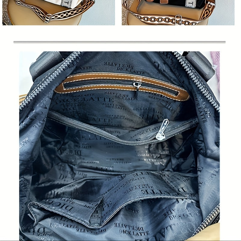 Sac Cabas Tendance pour Femmes – Sac Grande Capacité avec Décoration en Strass Brillant