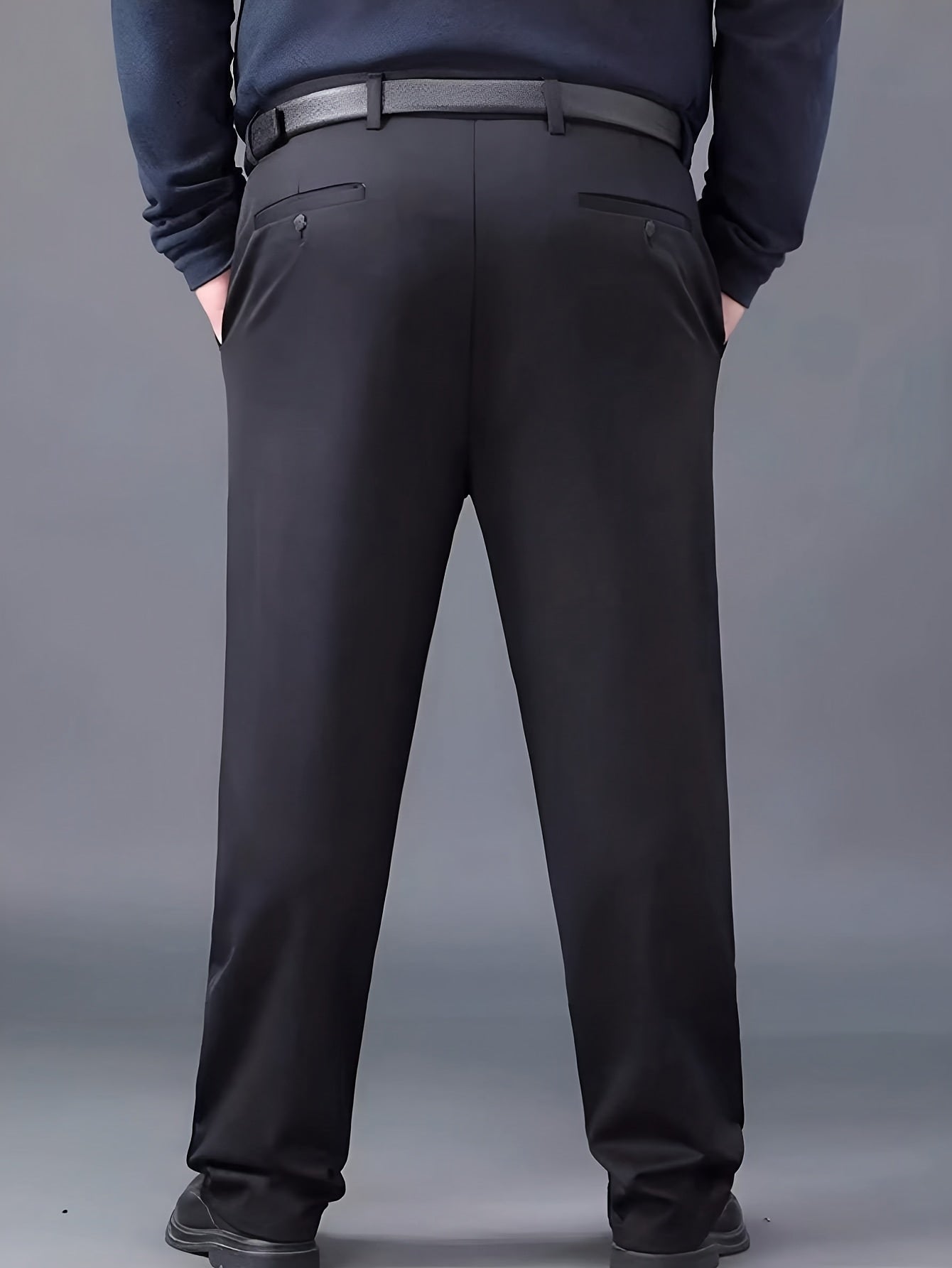 Pantalons Homme Grande Taille – Stretch, Casual & Formels, Regular Fit, Tout Saison