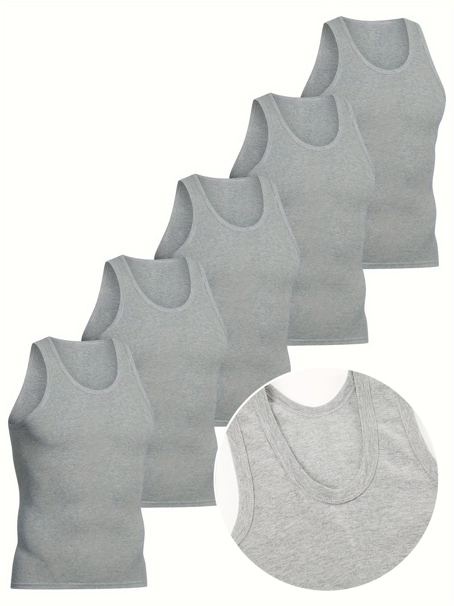 5pcs Débardeurs Homme – Respirants et Séchage Rapide