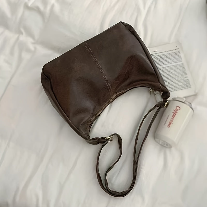 Sac et Bandoulière Femme Grande Capacité – Marron Café/Noir, Finitions Dorées, Spacieux pour Travail, Voyage et Quotidien, Durable et Facile à Nettoyer, Sac Élégant pour Bureau et Déplacements