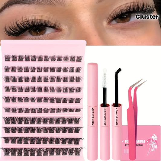120 Paquets de Cils Faux — Curl D, Longueurs 13-15 mm, Styles Mixtes, Réutilisables, Look Naturel, Inclus Colle, Idéal Débutants, Utilisation Salon et Cosplay