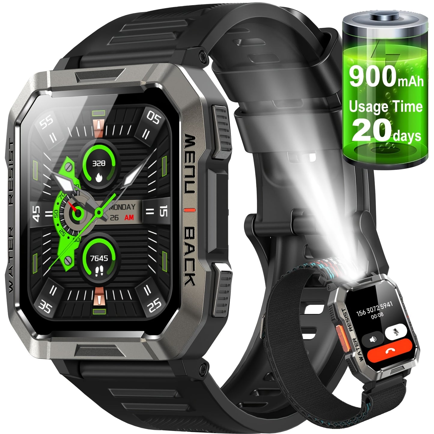 Blackview Smartwatch, Compatible With Android And For IPhone, Fitness Tracker, Fitness Watch With Activity Monitoring 1.85-Inch Touchscreen Smartwatch, With Pedometer, Calorie Meter And Stopwatch, BT 5.3 Call, Multi-Sport Mod