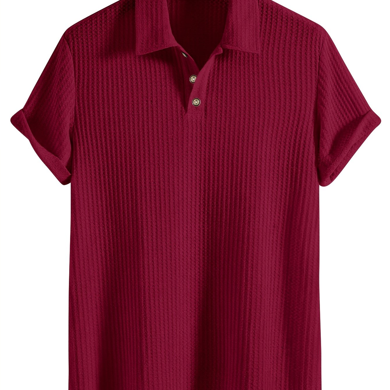 2025 New Casual Sport Shirt Men's Short Sleeve High-End Summer Solid Color Top T-Shirt Half-Sleeve Versatile Golf, Fishing, Basketball, Gym, Swimming & Beach Shirt with Lapel Collar