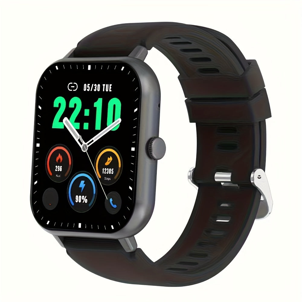 1.83” Full Touch Screen Smart Watch Compatible for iPhone & Android - 5.2 Smartwatch with Voice Control, Calling/Answer, AI Assistant, 100+ Sport Modes, Step Counter, ic, Compatible for Women & Men (Ideal Gift)