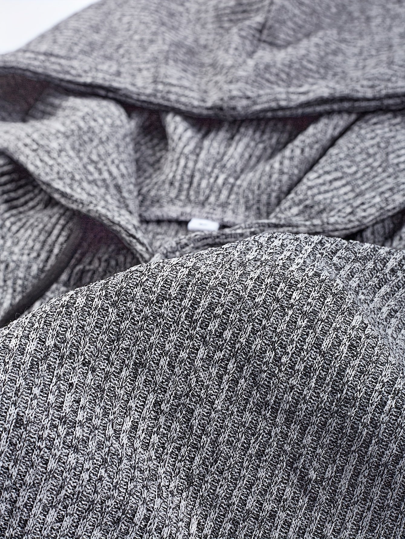 Men's Ribbed Long Sleeve Hooded Henley Shirt, Casual Trendy Buttons Tops For Autumn And Winter