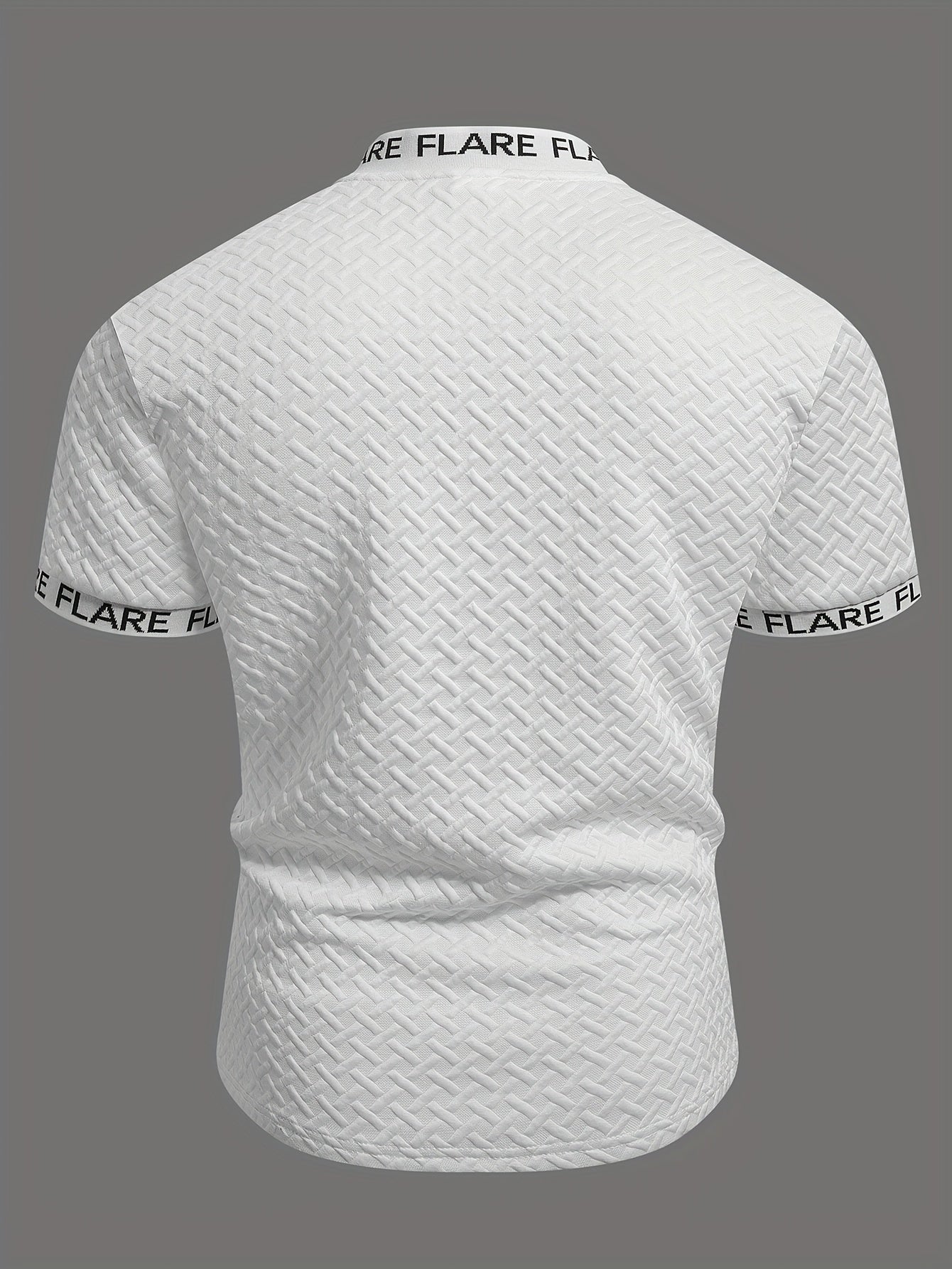 Men'S Casual Short Sleeve Polo Shirt with Stand Collar & Zipper Detail - Olive Green, Breathable Summer Top for Casual Attire, Casual Attire, |stand Collar Shirt|zipper Closure Shirt